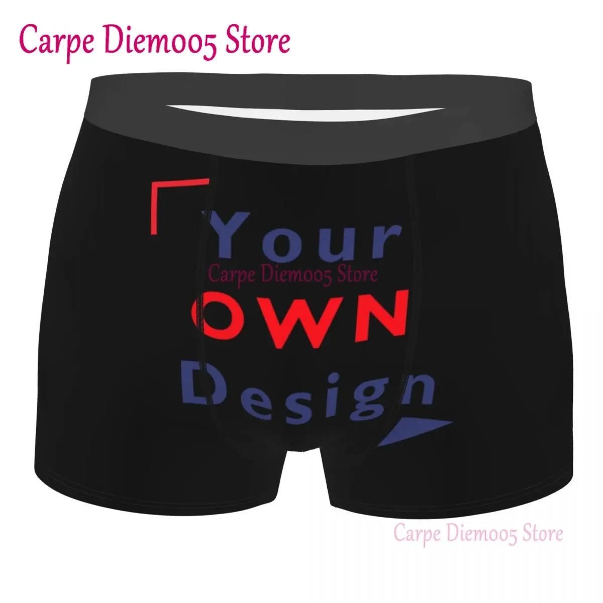 Custom Customize Unique Exclusive Gift Giving Your Own Design Underpants Breathbale Panties  Underwear Sexy Shorts Boxer Briefs fashion unique original design men s underwear low waist sexy pu boxers leather boxers stage performance