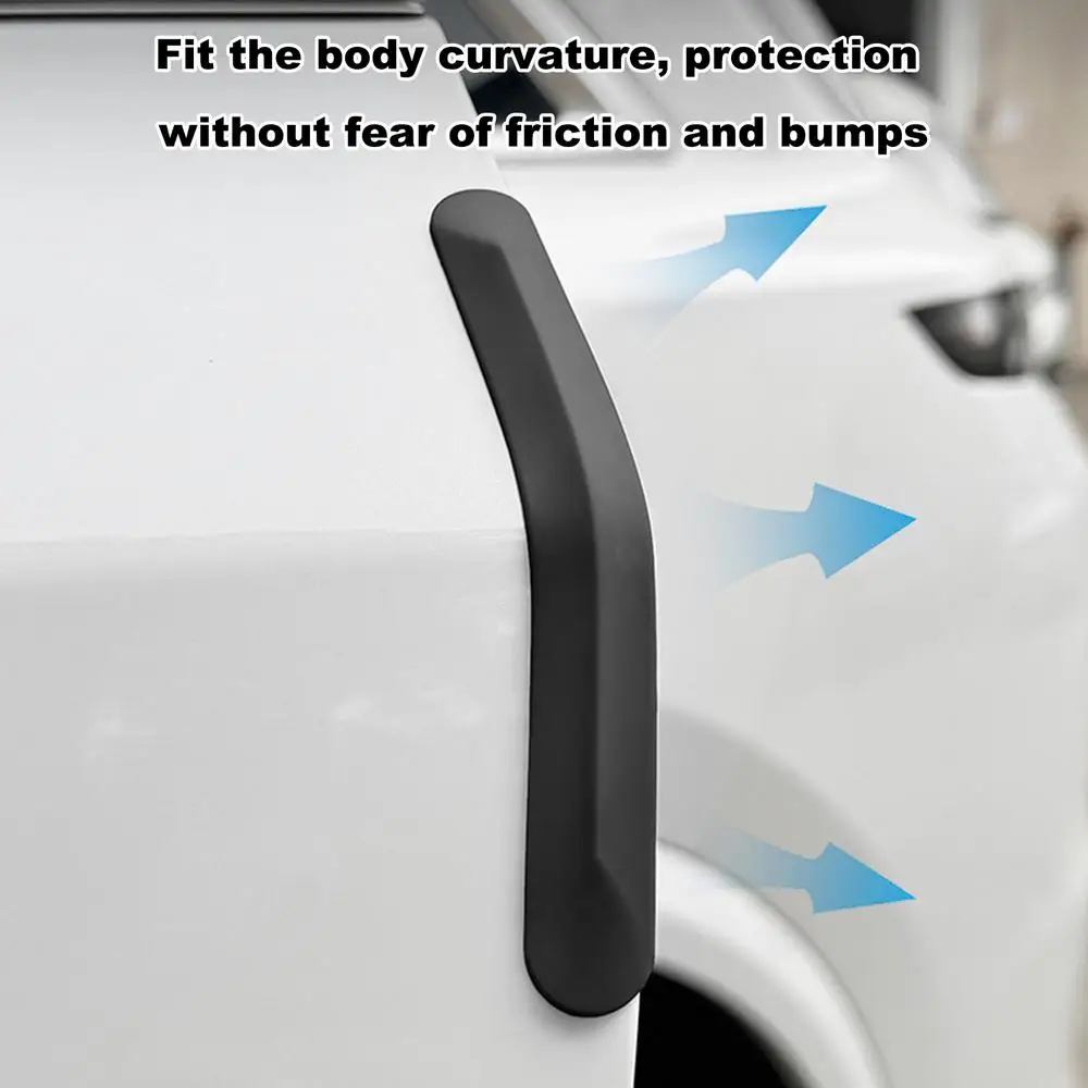 Scratch Guard For Car Auto Door Anti-Collision Sticker 4X Soft Side Edge Anti-Collision Strips For Door Edges And Rearview