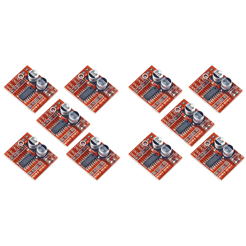 10Pcs Dual H-Bridge Dc Stepper 1.5A Modulo Driver Motore Cc A 2 Vie Sostituire Stepper L298N Per Smart Car Power