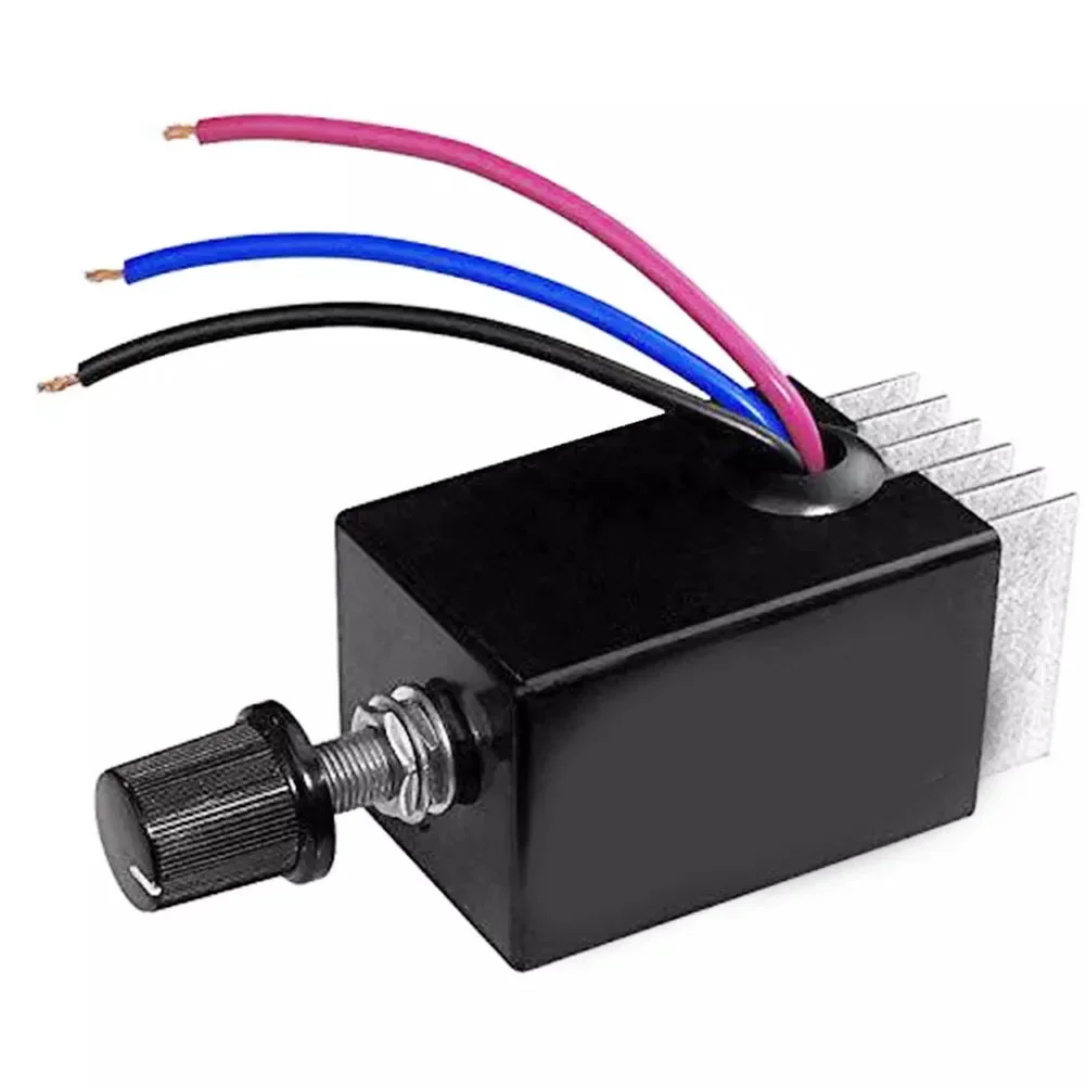 89 X 32 X 35mm 12V 24V Controller Adjustable Fan Speed Controller Heat Sink Electric Motor Rheostat