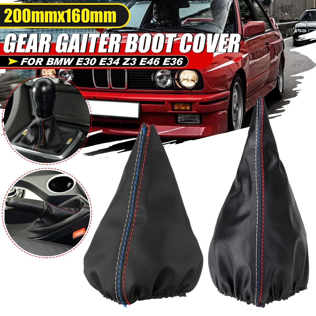Car Styling Pomello Cambio Ghetta Boot Copertura Antipolvere Collare di