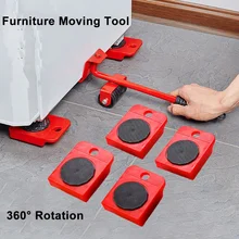 

4/5pcs Heavy Furniture Moving Tool Transport Lifter Shifter Sofa Refrigerator Washing Machine Wheels Slider Roller Mover Device