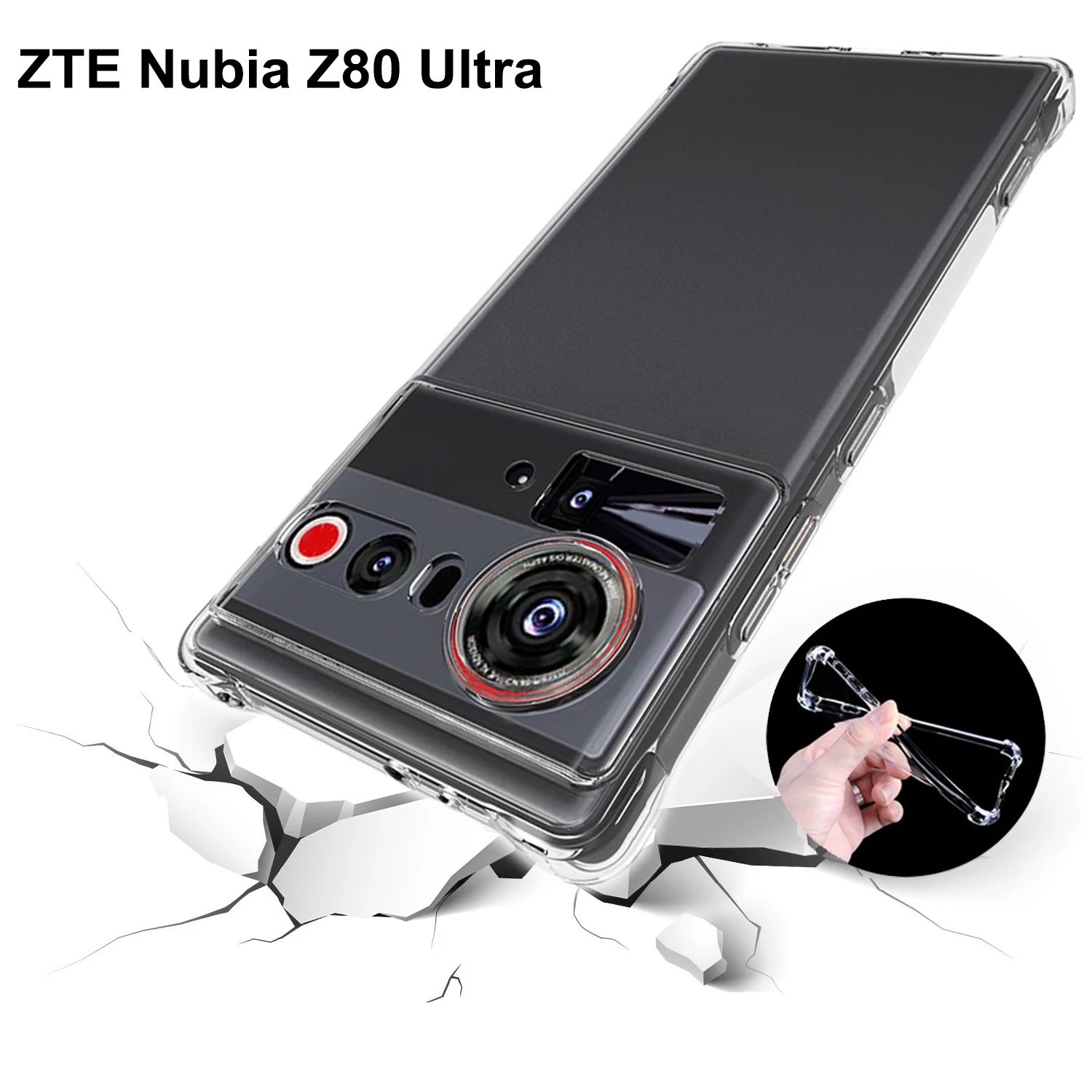 Air Cushion Shockproof Clear Silicone TPU Back Cover Soft Case