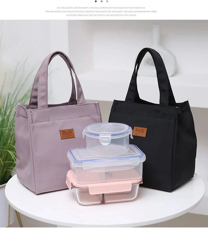 Lunchtasche mit hoher Kapazität und isolierter Thermo-Kühlbox aus Aluminiumfolie, Lunchbox, Tragetasche, Picknick-Reisetasche, Handtaschen aus Oxford-Stoff – Detail 32