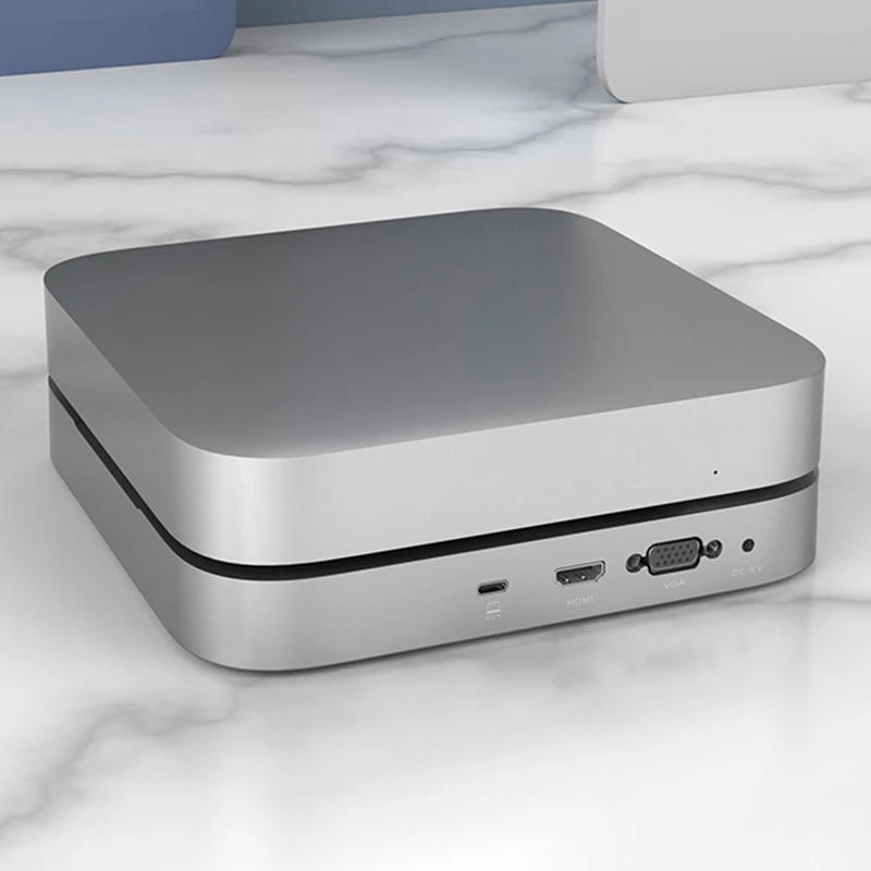 맥 미니용 USB C 허브 도킹 스테이션, HDD 인클로저 포함, 2.5 SATA NVME M.2 SSD HDD 케이스 호환, 4K, 30HZ