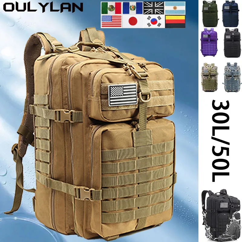 

Hunting Bag Rucksacks 900D Nylon Military 30L/50L Tactical Men Backpack Women Hiking Bags Outdoor Trekking Waterproof Camping