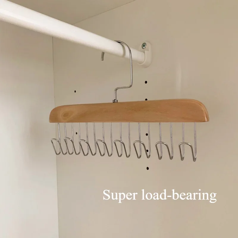 Wooden Belt Rack Women Storage Hangers For Clothes Case Home Wardrobe Accessories Scarf Organizer Men Tie Belt Hangers