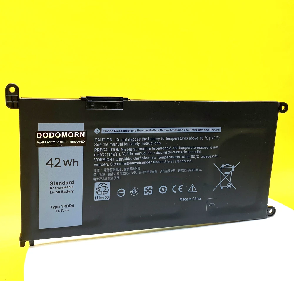 Nova Yrdd6 Bateria para Dell Inspiron 5482 5480 5481 5485 5491 5591 5593 3583 3310 2-em1 3493 3582 3593 3793 5584 5493 Laptop - Imagem 5