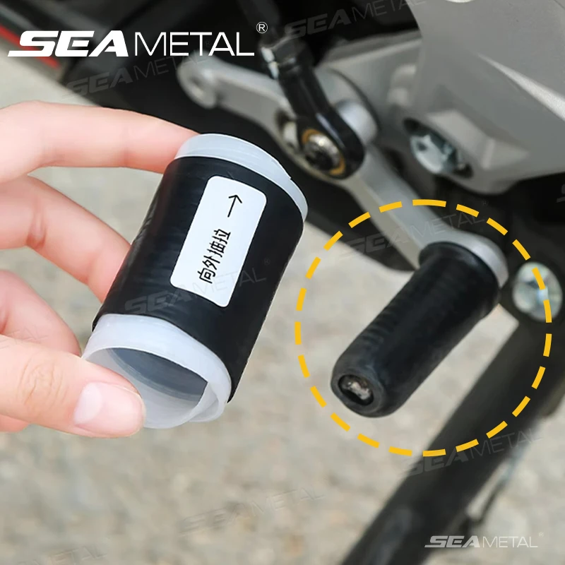 Motorcycle Shift Gear Lever Cover Anti Theft Shoes Silicone Self Shrinking Motorcycle Riding Equipment Protective Cover