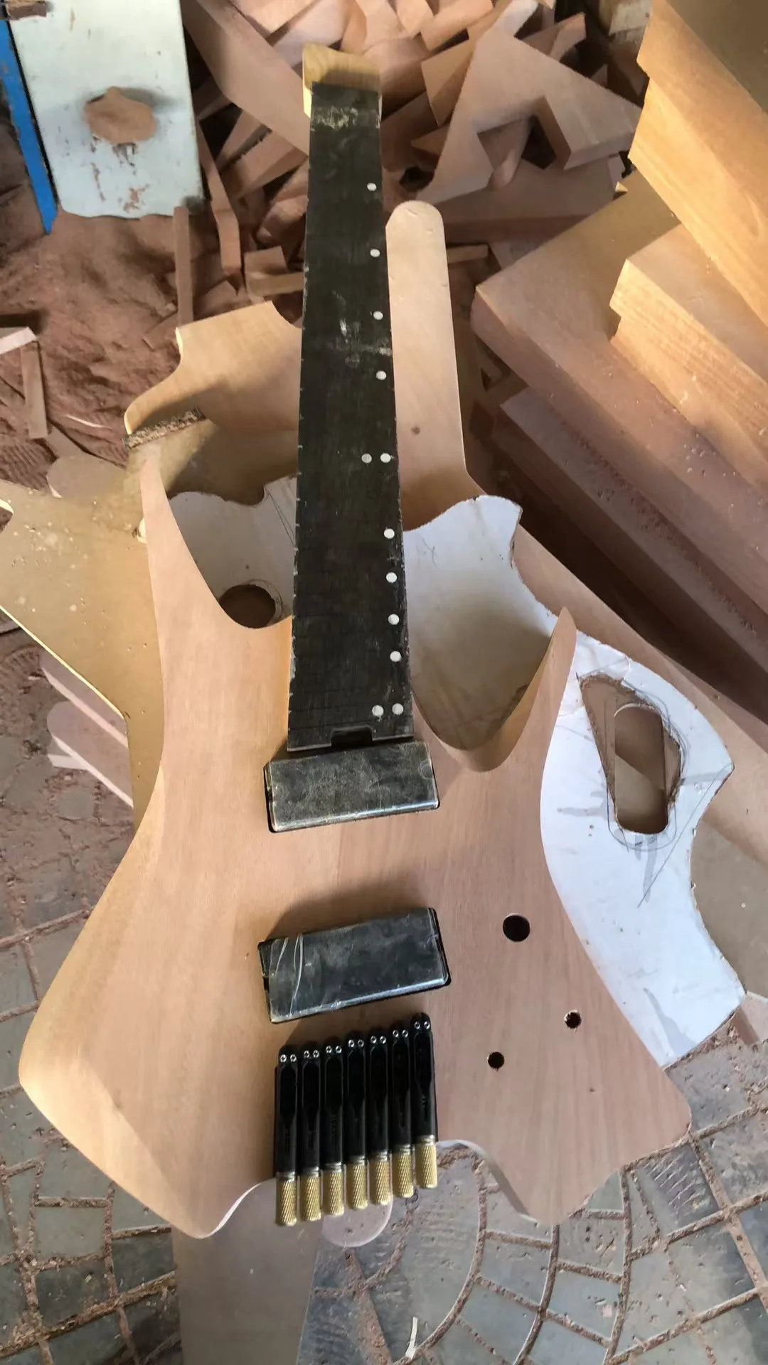 7 String Headless Electric Guitar Support Customize
