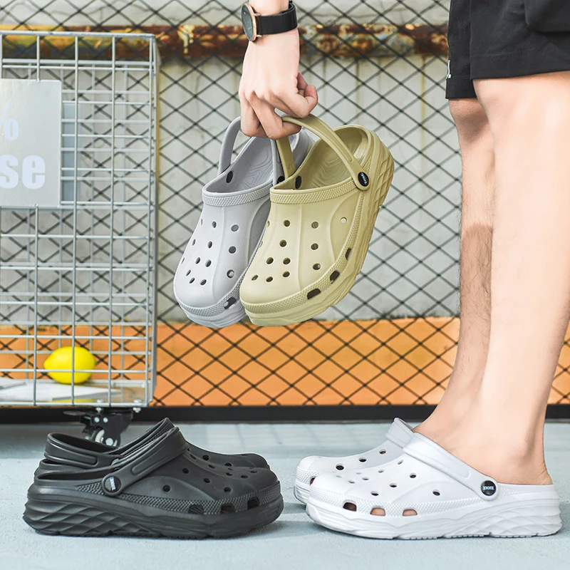 Summer Men Sandal 22 Fashion Men Eva Hole Shoes Street Mens Elevated Sports Clogs Walking Sandals Slip On Designer Sandals Men Men S Sandals Aliexpress
