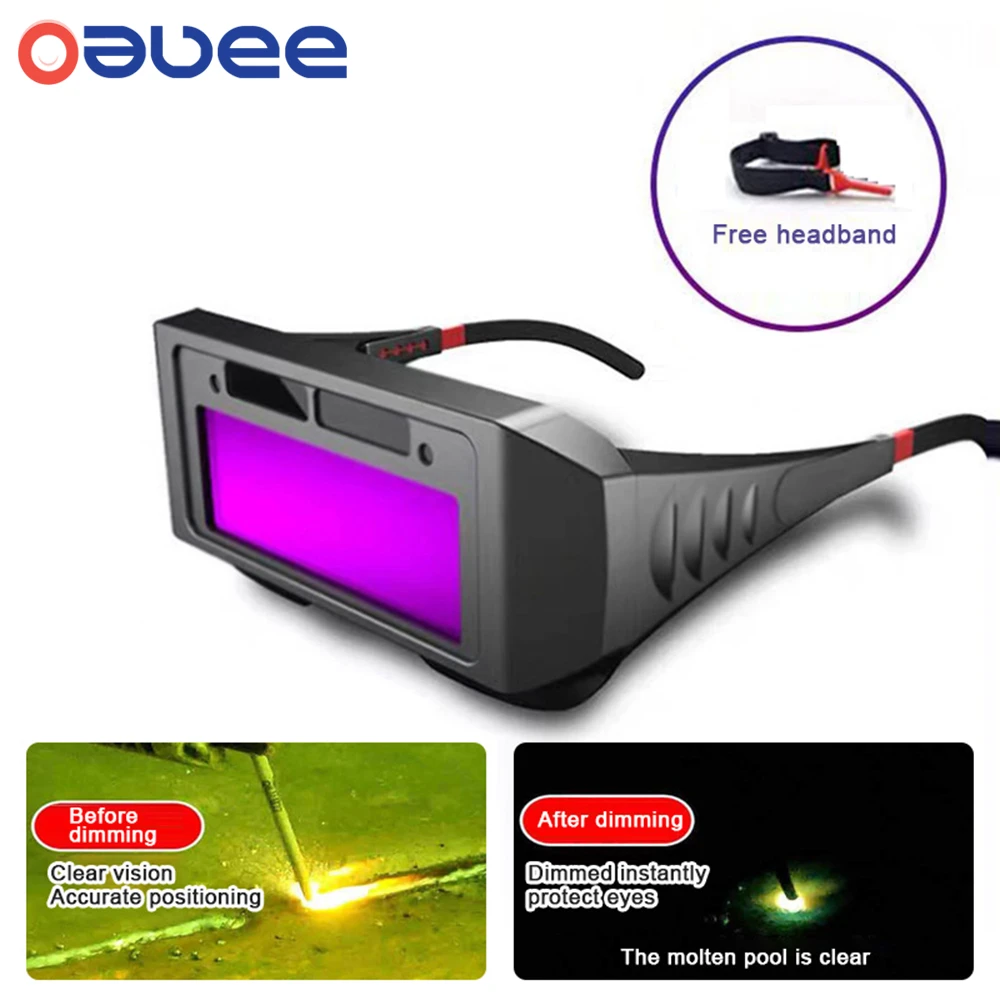 Automatic Dimming Welding Glasses Argon Arc Welding Solar Goggles Special Anti-glare Glasses tools For Welders Automatic Dimming yes welder helmet