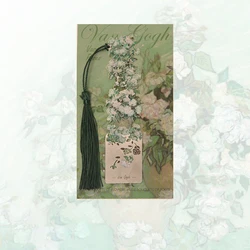Elegant Floral Metal Bookmark - Artistic Book Page Clip and Stationery Gift (White Rose)
