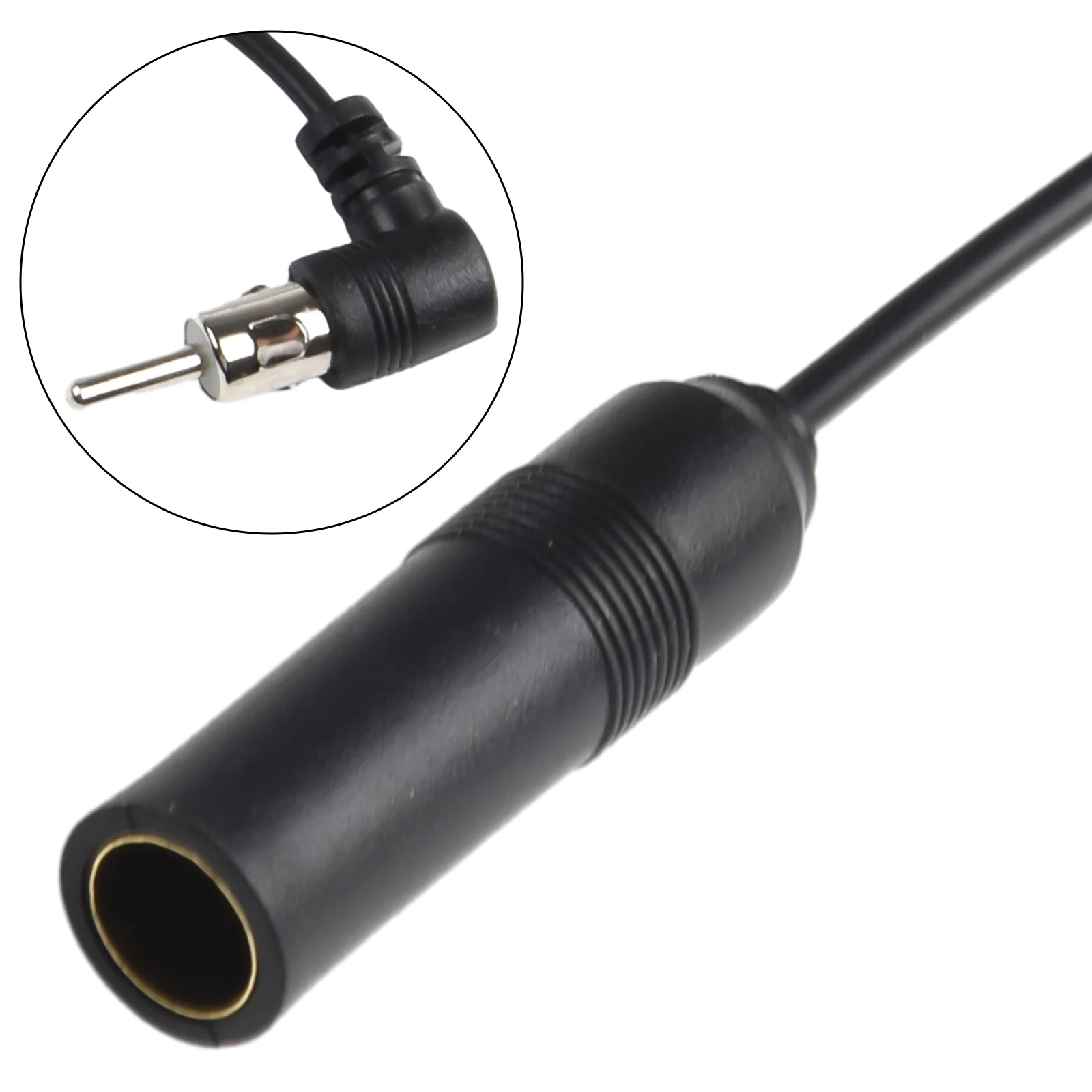 Black Car Stereo Audio Radio Antenna Adapter                                  Auto FM Wiring Cable Car Accessories