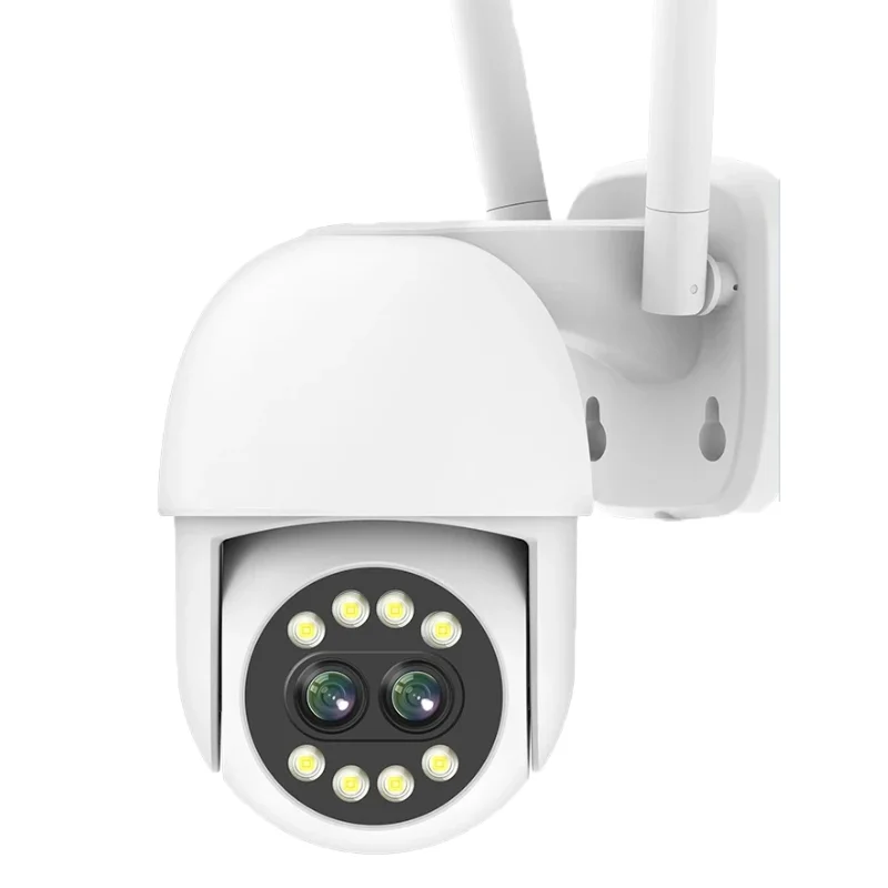 4MP 2K PTZ Wifi IP Camera Dual Lens Ai Human Detect Auto Tracking Wireless Outdoor Surveillance Camera