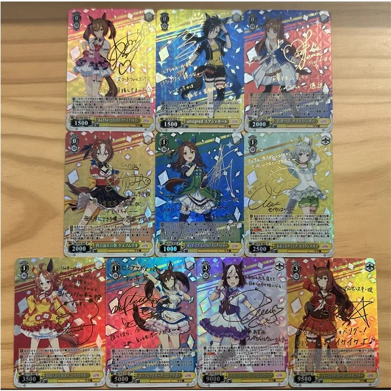 

«Сделай сам» Umamusume:PrettyDerby преломляющий Цвет Flash Gold Card аниме периферийная Игра коллекционная открытка праздничный подарок