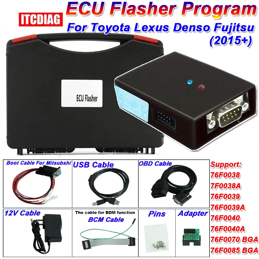 2023 Ecu Flasher Programmer Per Toyota Lexus Denso Support 2015 + Obd Write E Alcuni Modelli Obd Letti Per Nec 7 F00Xx Series Mcu