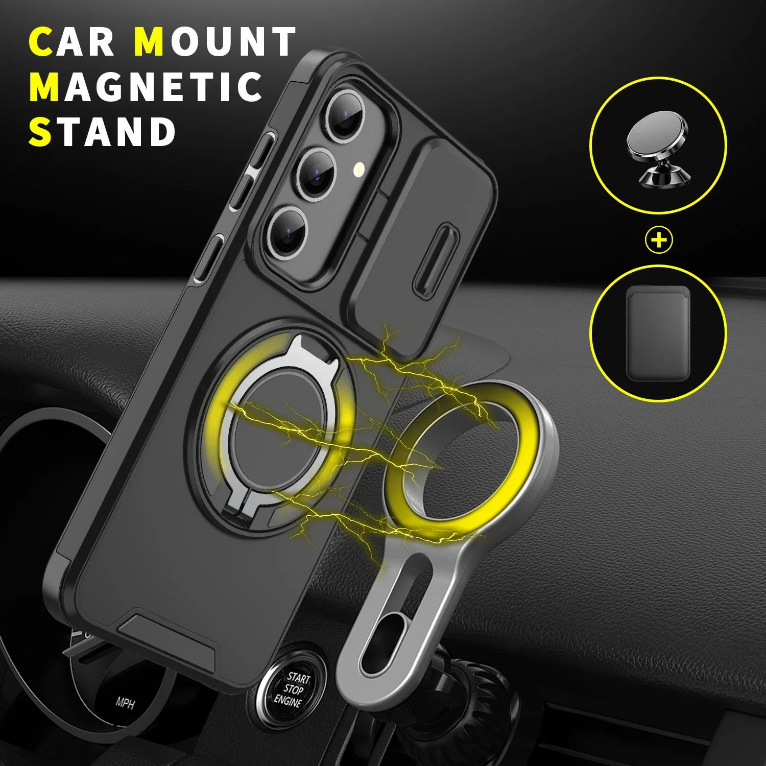 360-Degree Rotating Slide Camera Lens Case