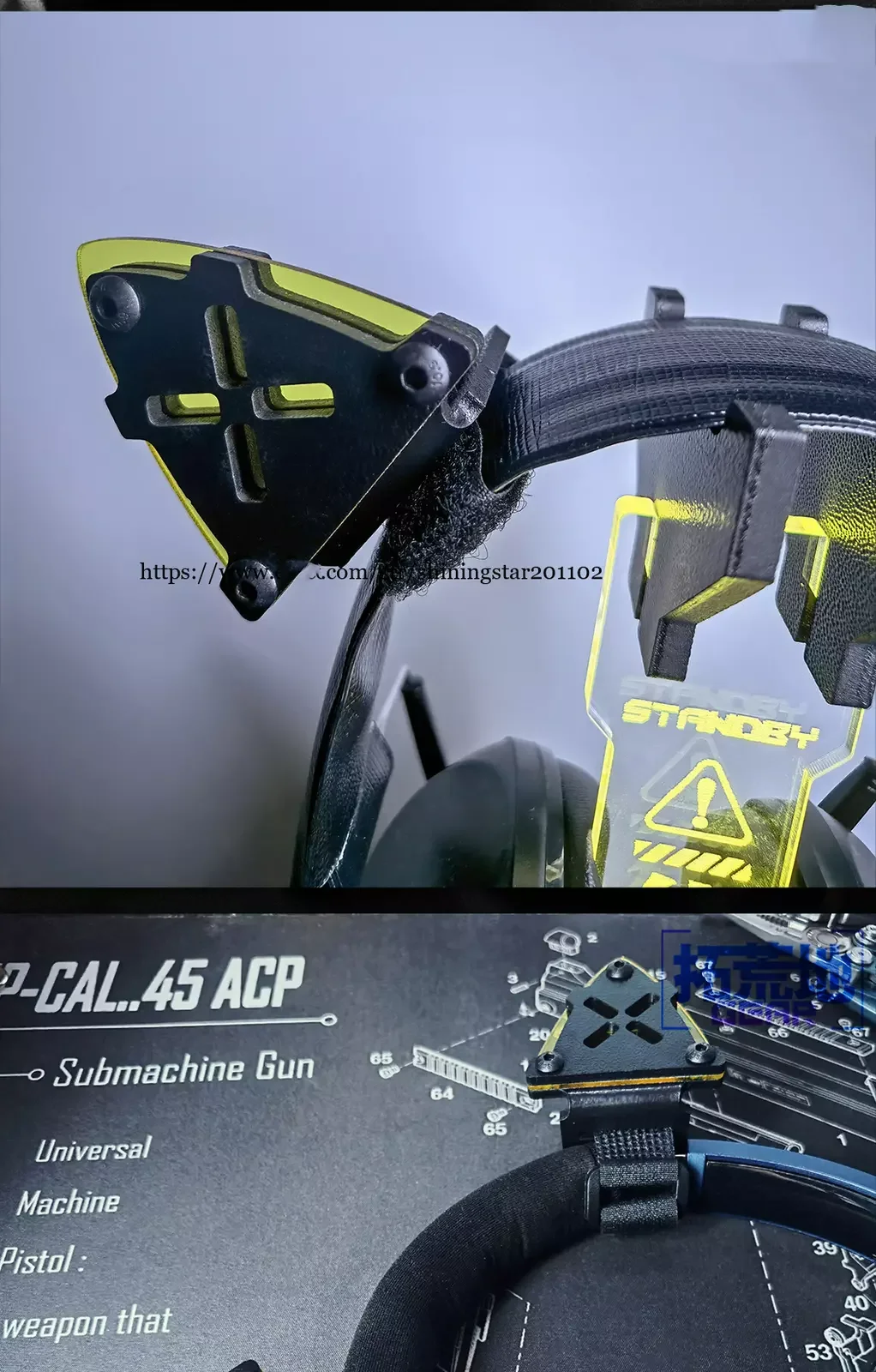 Taktische Headset Kopf Strahl Stirnband Ohrenschützer Dekoration Ohr Haken Schleife Strap Feste Halterung Einstellbar Jagd Im Freien – Detail 13