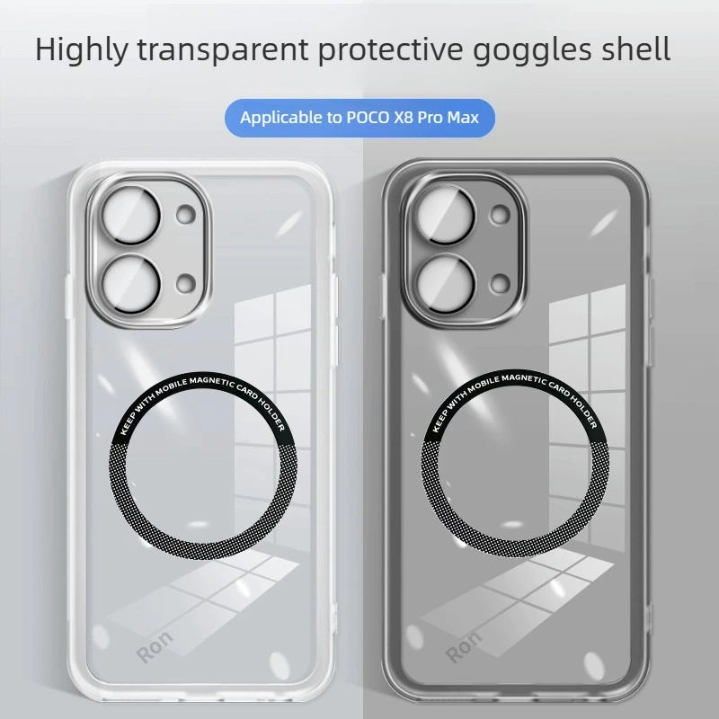 Fashion Transparent Ultra Thin Magnetic Case with Full Protection Lens Film
