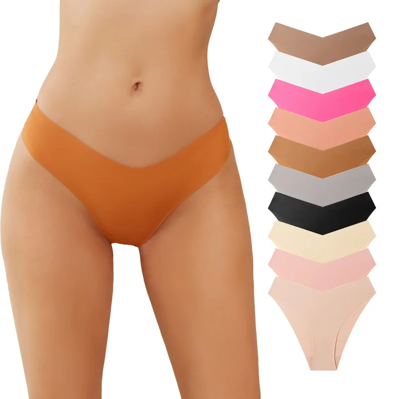 

sexy panties pants yoga sports large size briefs breathable low waist ice silk seamless underwear women женские трусы для секca
