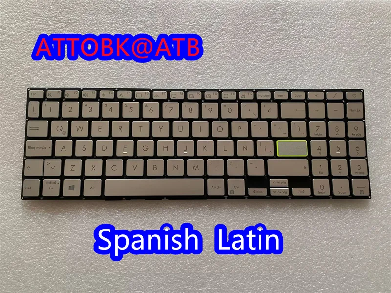 Russian us French sp Teclado Latino do Portátil para Asus X513 D513 S513 M513 F513 K513 R513 E513 X531 X531f Luz de Fundo - Imagem 5