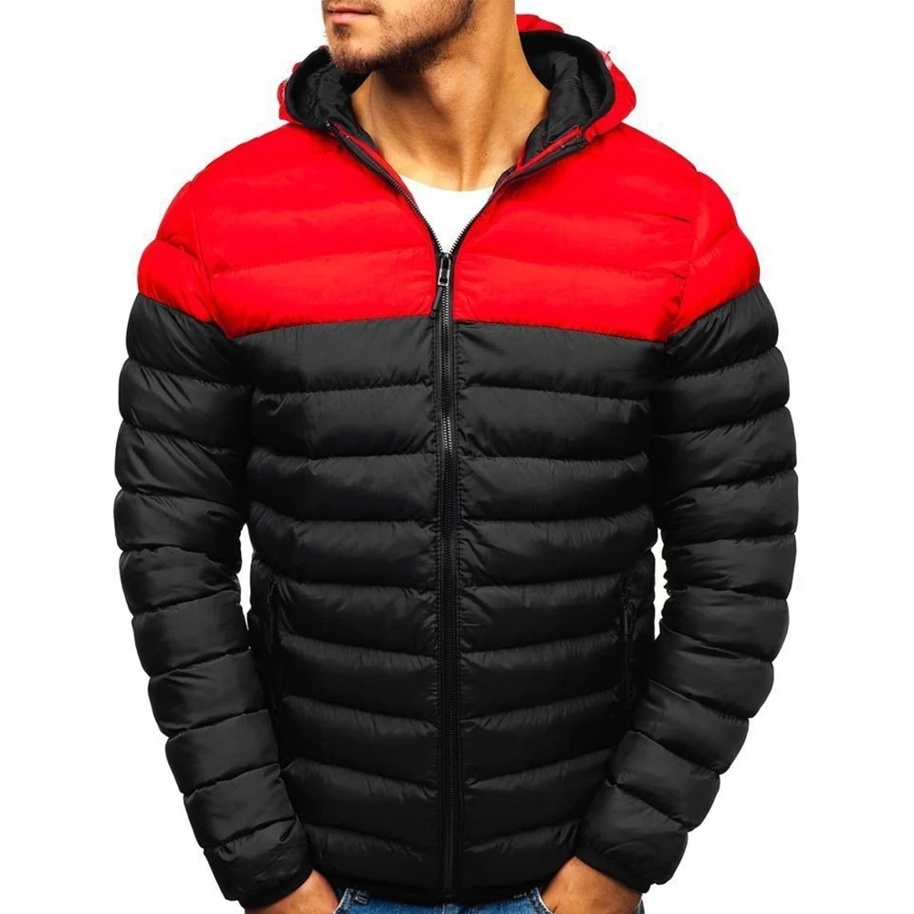 

2023 Outdoor men's outerwear hooded jacket, down quilted and filled with bubble down, casual autumn and winter, comfortable and