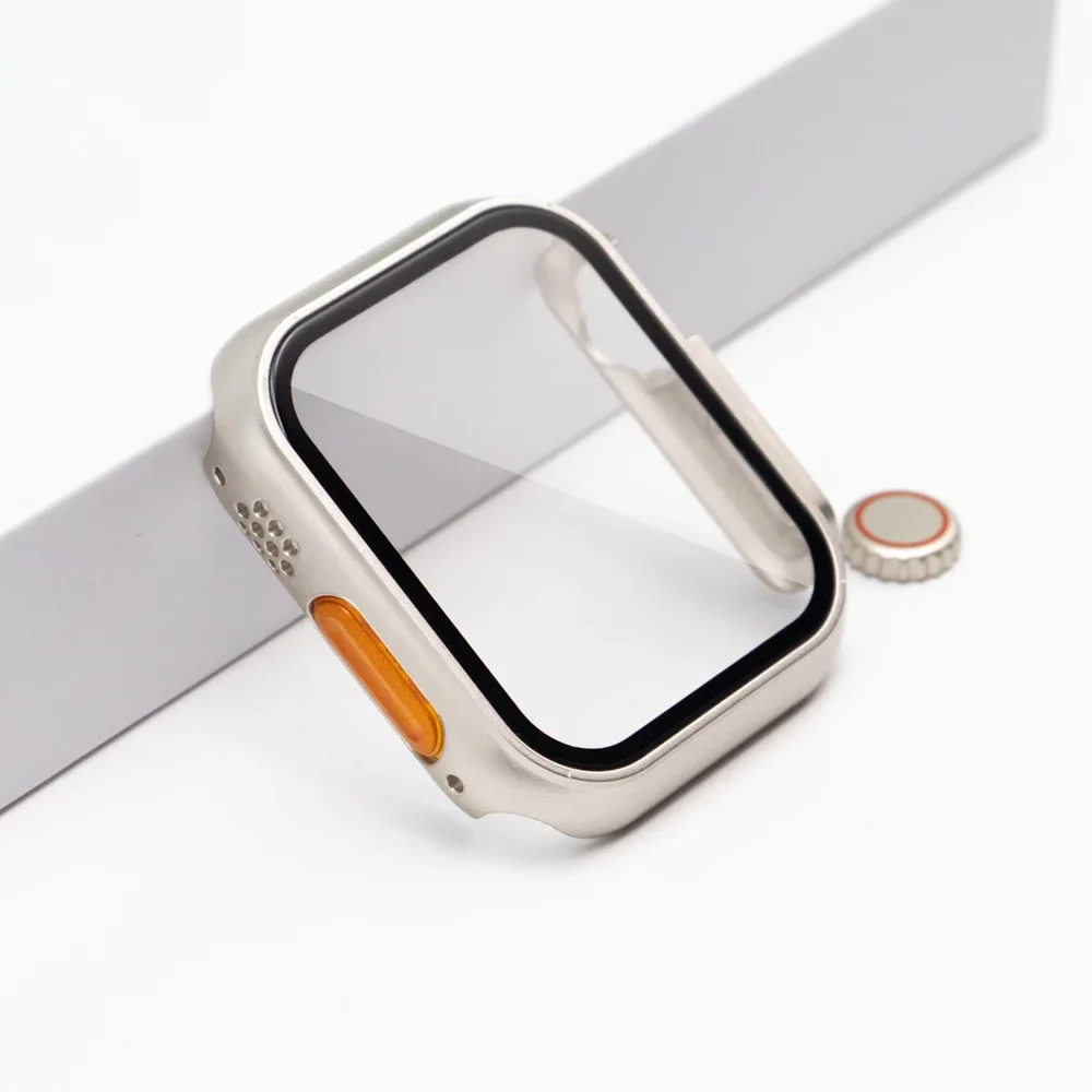 Enhanced Protective Case for Apple Watch - Sleek Design with Durable PC Material