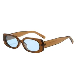 Red Long Rectangle Frame Retro Casual Fashion Ladies Sunglasses (A8)