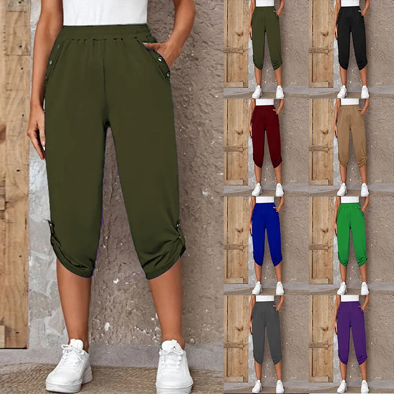 

Fashion Joggers Women Pants Harajuku Pantalones Mujer Casual Pant Woman Clothes Sweatpants Capris Ladies Cropped Trousers Bottom