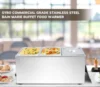 Commercial Grade Stainless Steel Bain Marie Buffet Food Warmer Steam Table for Catering and Restaurants, Good for Parties Buffet 6