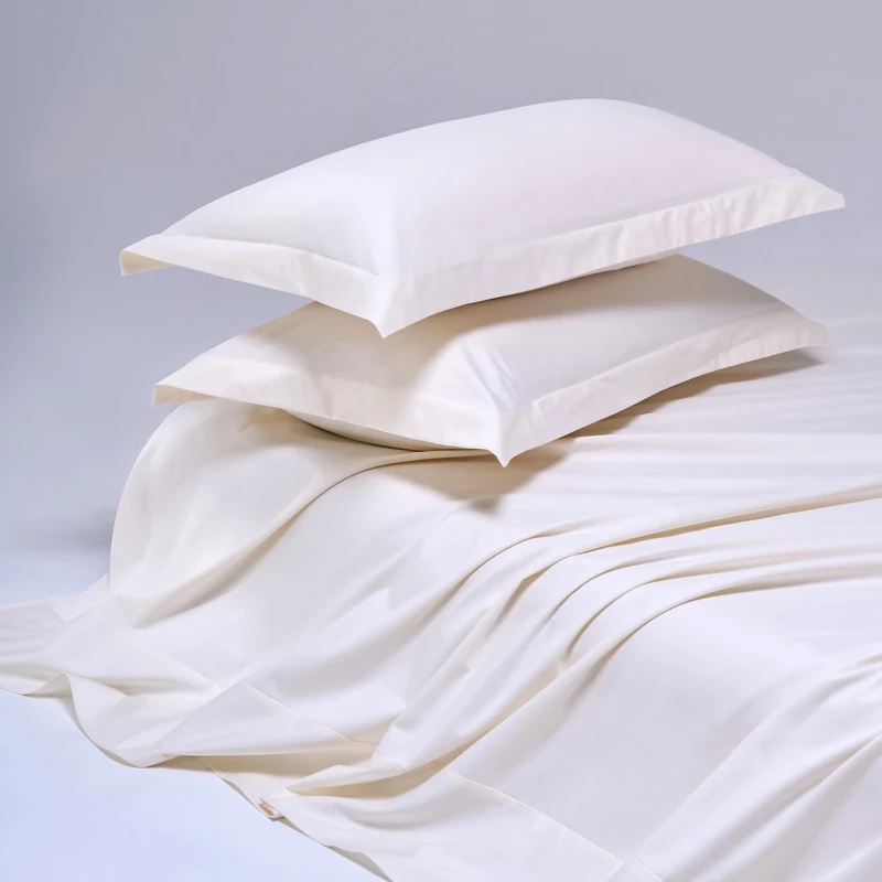 High End Egyptian Cotton Bed Sheet Set 1000TC Fitted Sheet Flat Top Sheets Pillowcase Luxury Bedding Set Double King Queen Size 4