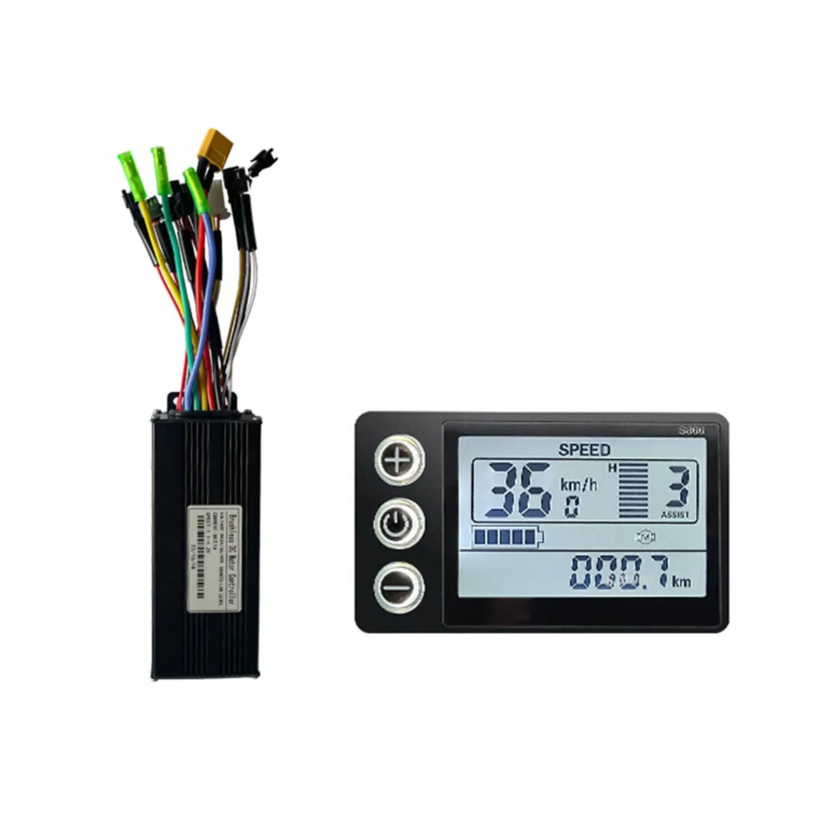 

Electric Bicycle 24V 36V 48V 30A 3 Model Sinewave Controller S866 LCD Display for 350W 500W 750W 1000W Ebike