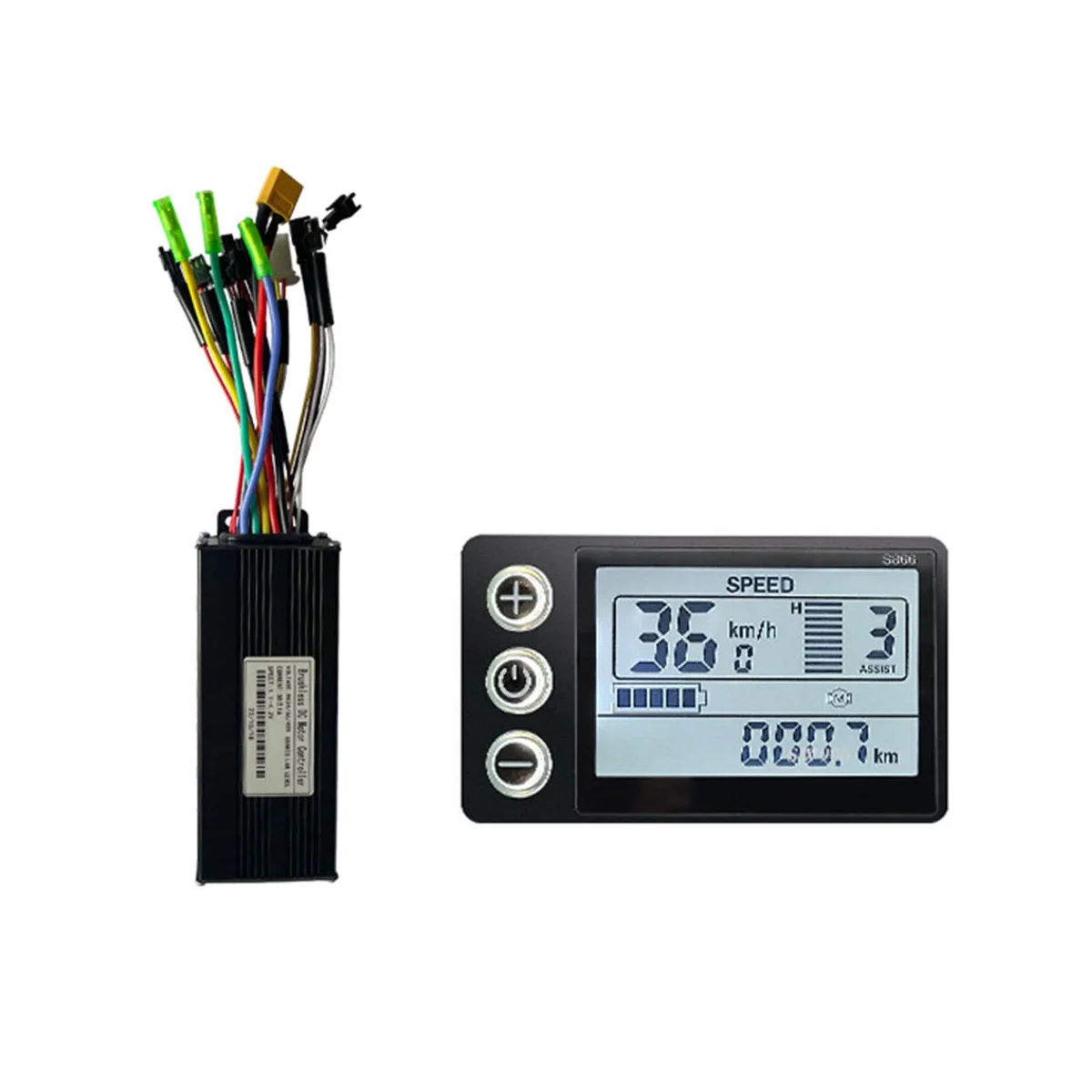 Bicicletta Elettrica 24V 36V 48V 30A 3 Modello Sinewave Controller S866 Display Lcd Per 350W 500W 750W 1000W Ebike