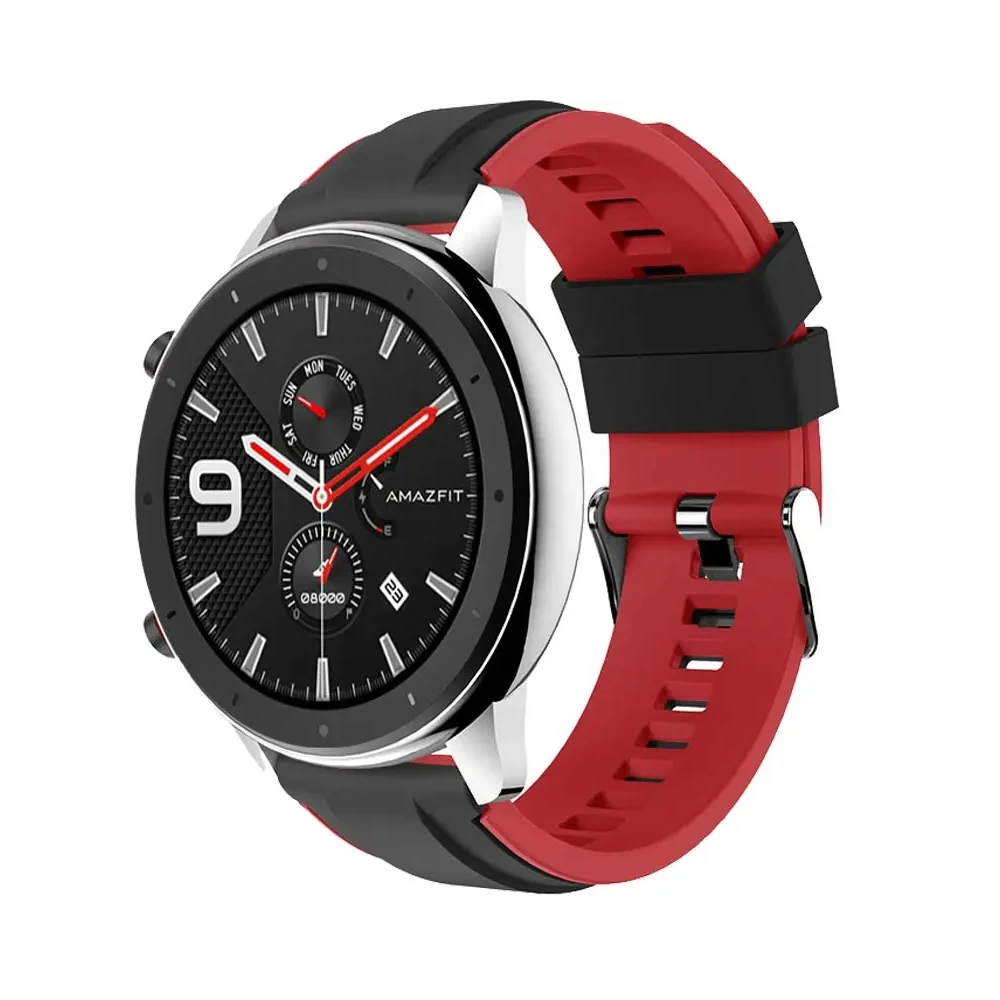 Premium Silicone Wrist Strap Bracelet Band for Smart Watches (20-22mm)