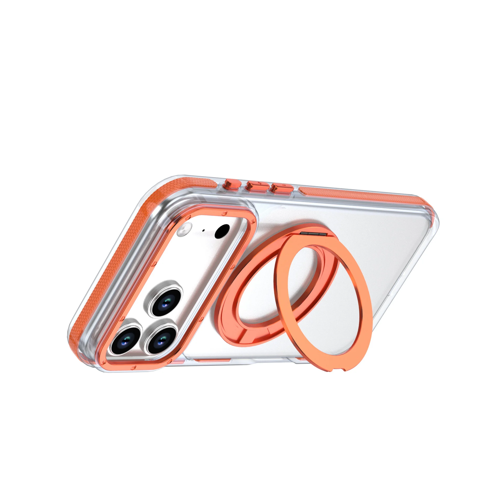 Clear Rotatable Magnetic Stand Shock-Proof Case with Full-Body Protection