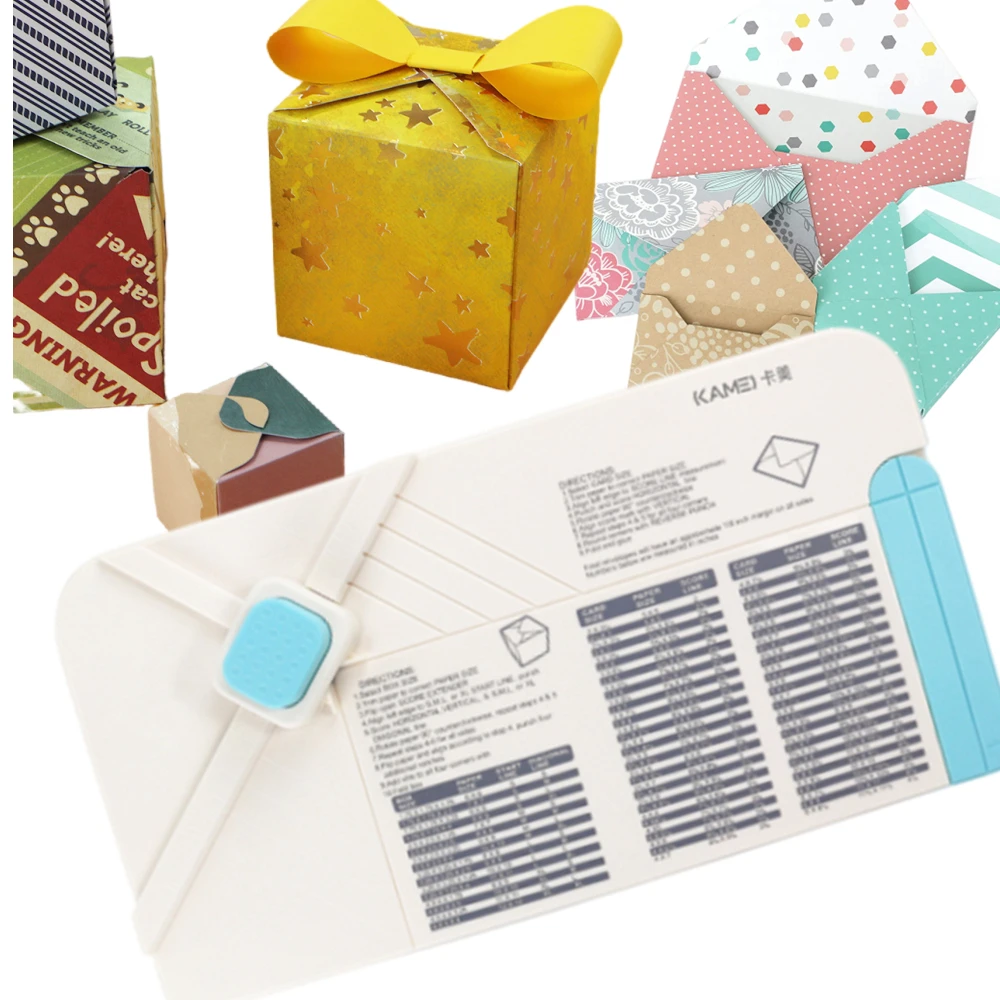 Projet d'artisanat du papier - Créer des enveloppes à l'aide du tableau de  poinçon d'enveloppe, Papered Chef