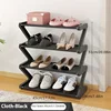 4-Tier Pink Z-Shaped Shoe Rack - Floor-Mounted Storage Rack for Living Room Bedroom & Entryway|Shoe Rack|Shoe Storage Organizer 4