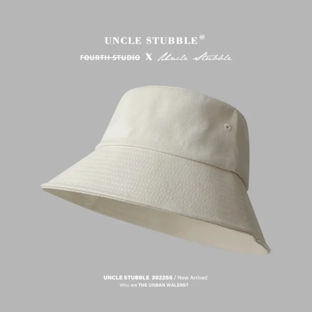 59-62cm Big Size Black Bucket Hat for Men Women Summer UV Protection Cotton High Quality Large Brim Sunscreen Outdoor Sunhat Bob