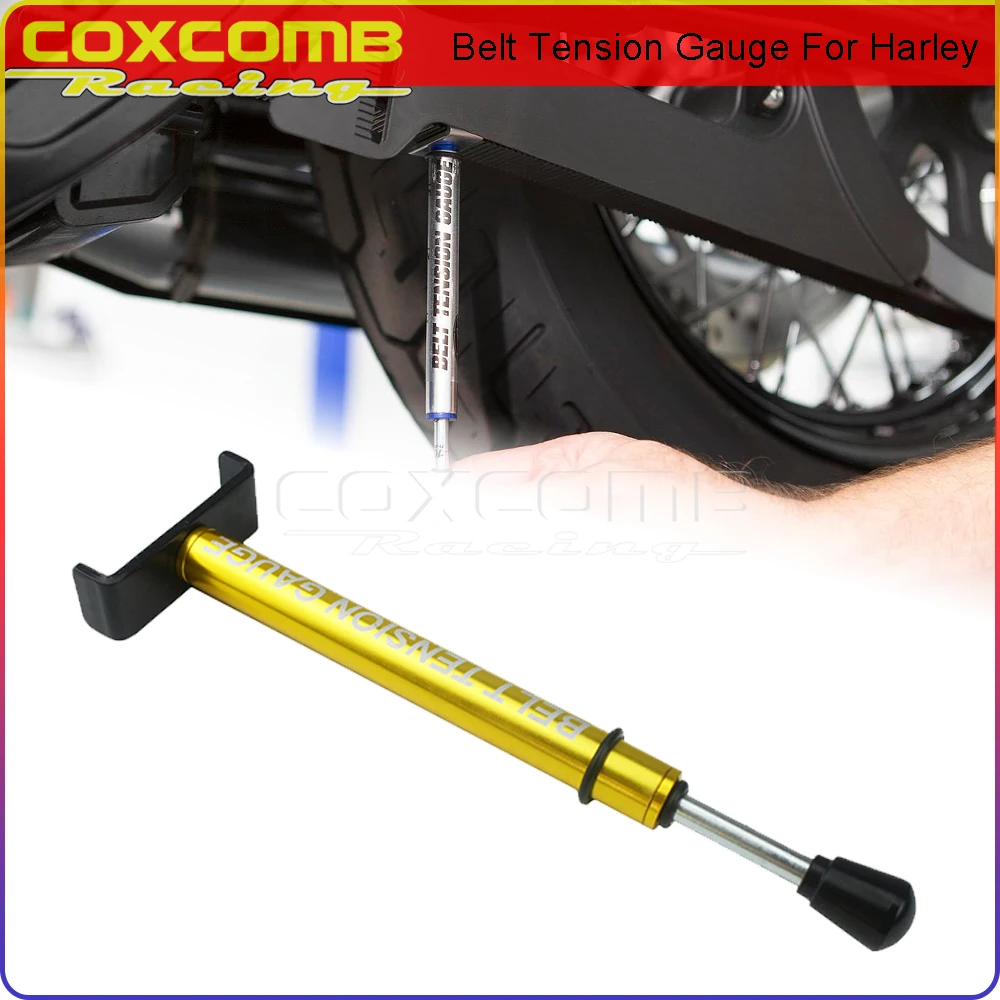 10 Lb Belt Driver Bike Belt Tension Gauge Tensione Della Cintura Regolabile Pro Tool Per Harley 420-630 Sportster Dyna Street Bob Softail
