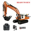 In Stock 1/14 LESU PC360 RC Excavator Metal Hydraulic Painted Bucket Tracks Radio Model W/ Water Sticker Decal PL18 Lite DIY 1