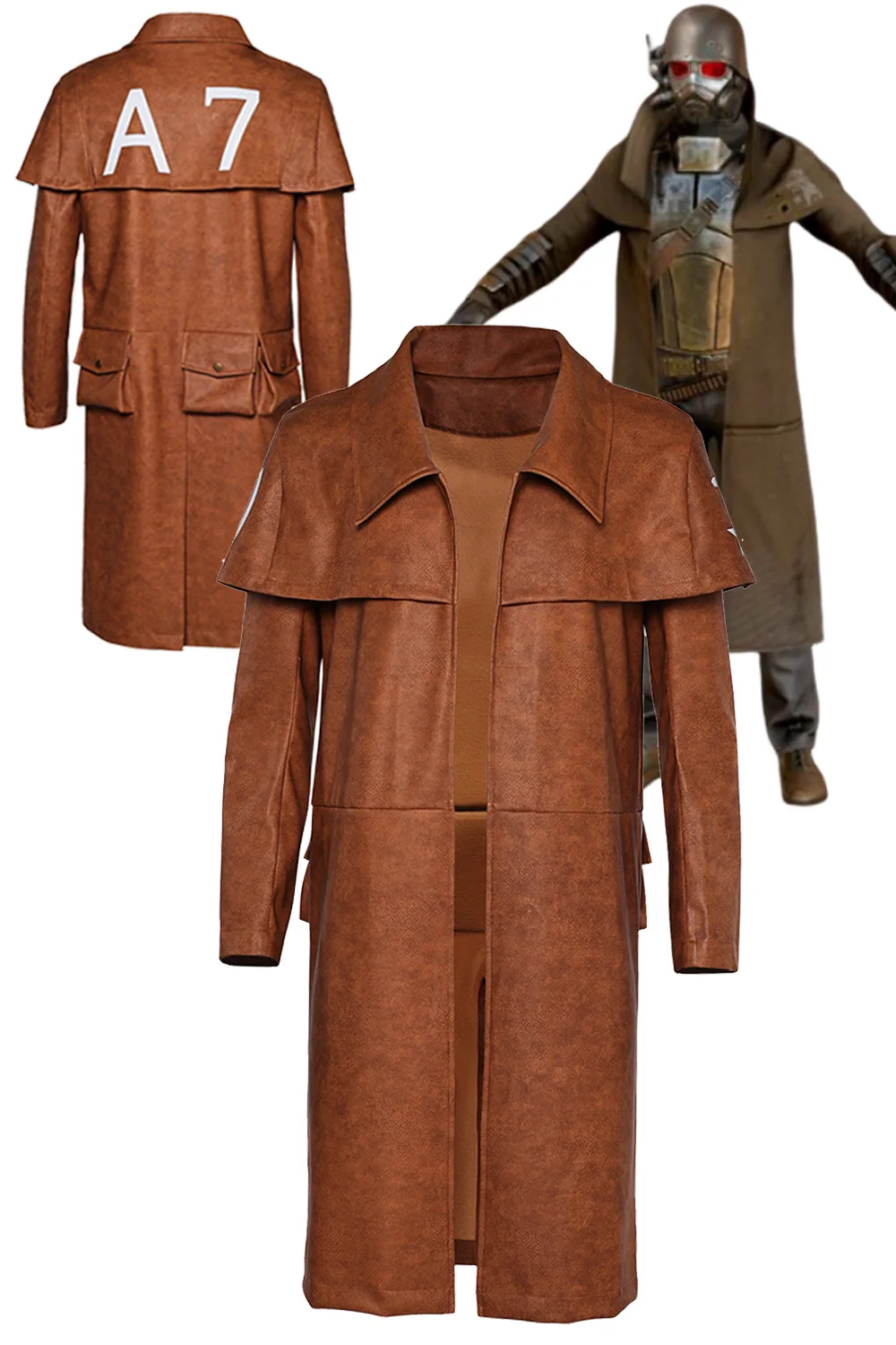 

NCR Veteran Ranger Cosplay Role Play Coat Game TV Fall Cosplay Out Costume Adult Men Roleplay Fancy Dress Up Party Clothes