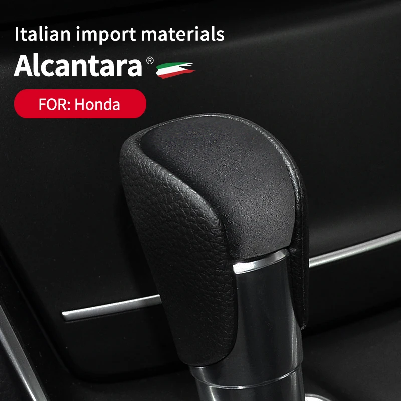 

Alcantara Suede Wrapping Car Gear Shift Knob Cover Gearbox Handle Trim For Honda Civic Accord CRV Inspire Crider Avancier URV