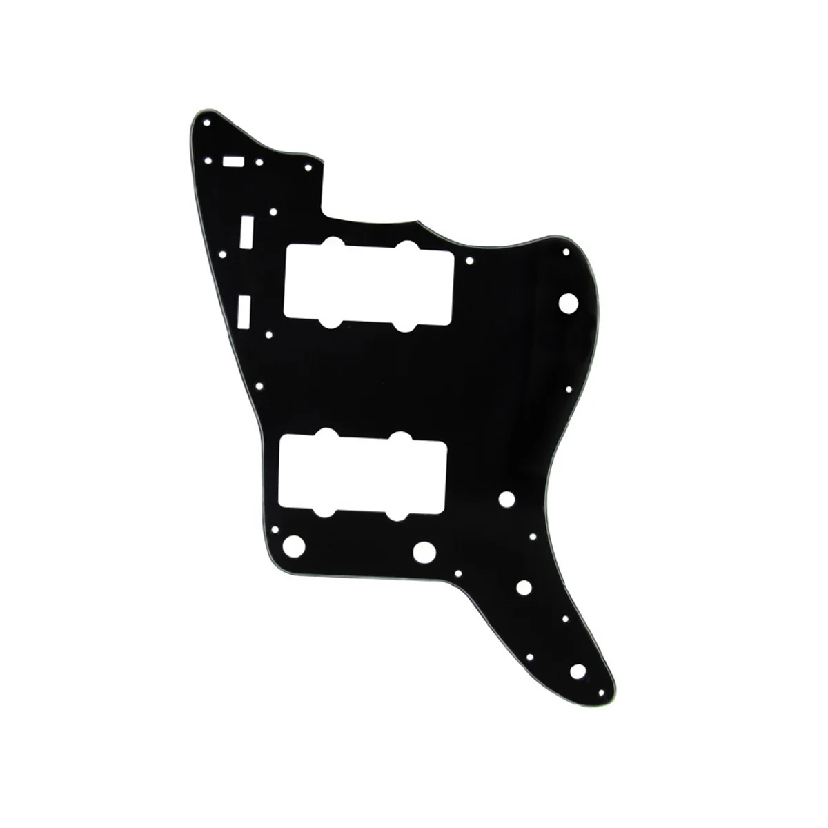 

13-Hole Guitar Pickguard for USA Vintage 60S Jazzmaster and SQ Classic Vibe, 4Ply Black