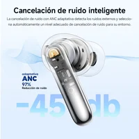 QCY Melobuds N50 — Auriculares Bluetooth 5.4, ANC Adaptativo, 6 Micrófonos, 28h Batería 2
