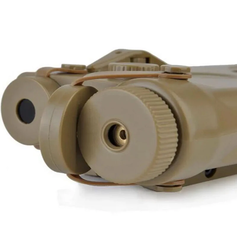 Tactical Flashlight Rail Tactical Airsoft Flashlight AN/PEQ-2 Laser Battery Case Red Laser Version No Function PEQ Box