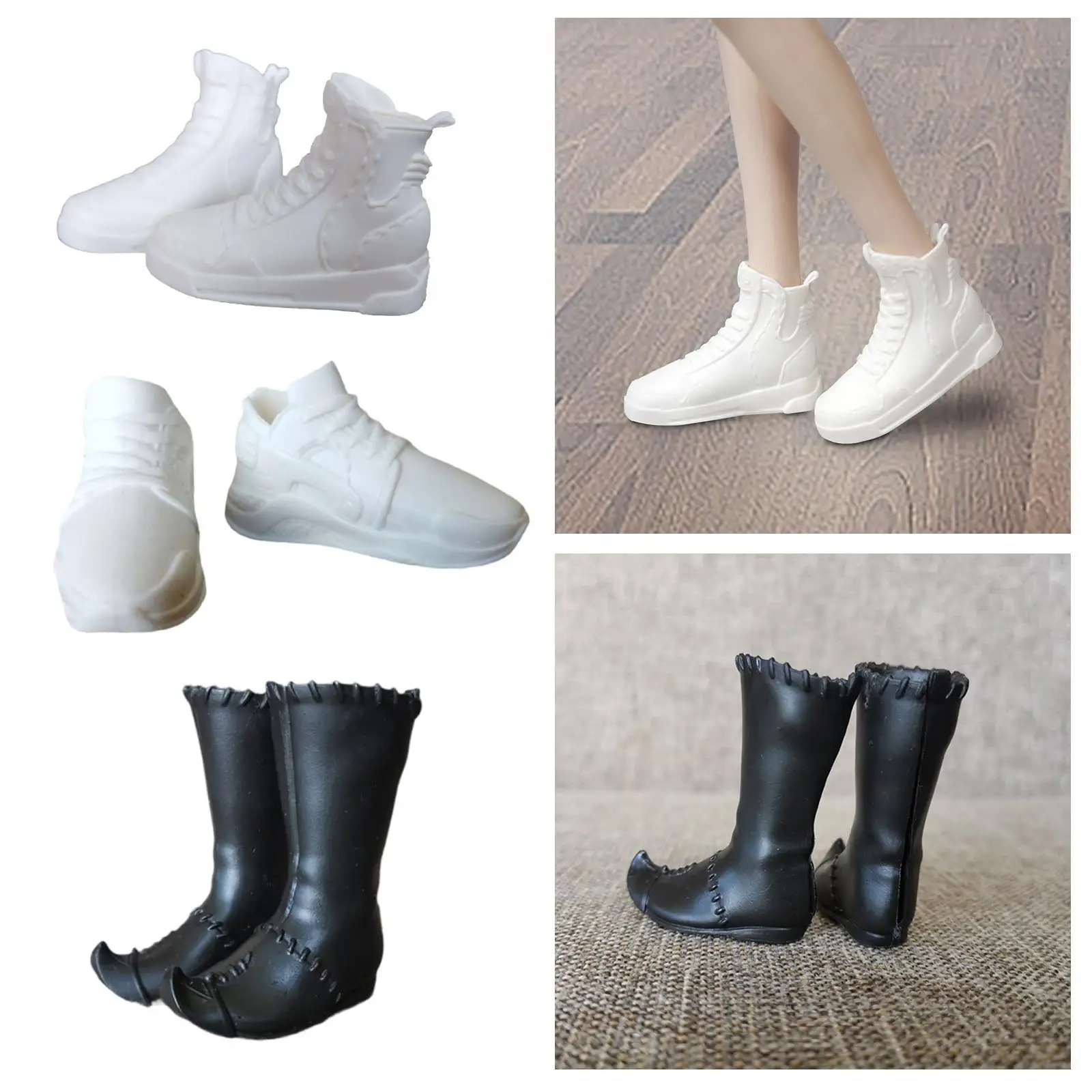 1:6 Mans Shoes Casual Gifts DIY Supplies Scene Photo Prop Fashion Pretend Play Toy Daily Wear Soft Boys Shoes Classic