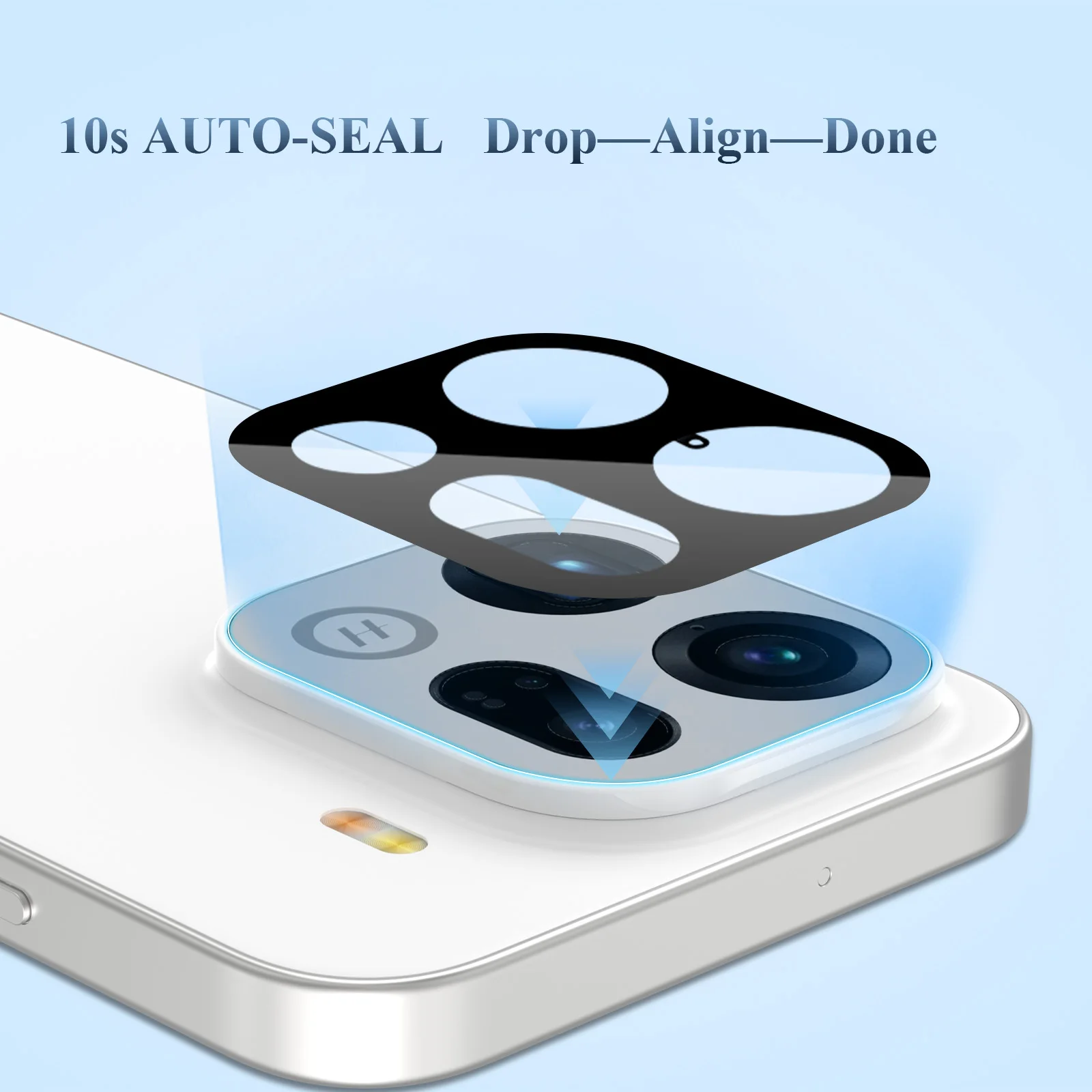 Self-Locating Frame: Lereach Tempered Glass Camera Lens Protector, Anti-Scratch & High-Transparency