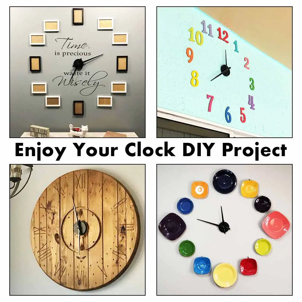MCDFL DIY Large Wall Clock Metal Mechanic Accessories Models Motor Extra Long Hands Decorated Home Decor Items Interior Design 6