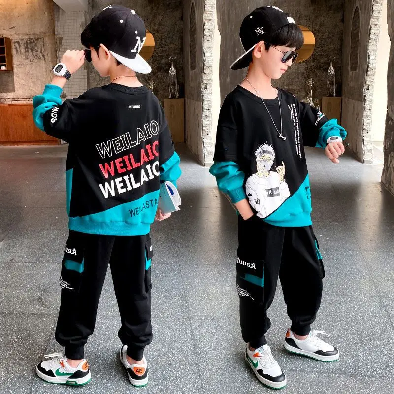 Fashion Kids Boys Clothing Set Spring Autumn Boys Sports